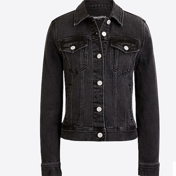 j crew black denim jacket
